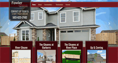 Desktop Screenshot of fowlerhomesinc.com